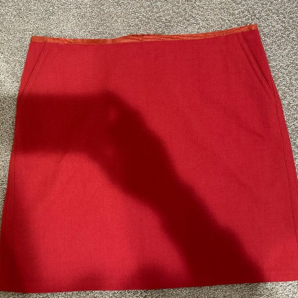 AMAZING LAFAYETTE 148 WOOL CREPE SKIRT - Picture 1 of 3